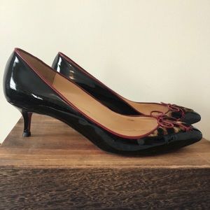 Christian Louboutin Black/Leopard Lady Pesch Pumps